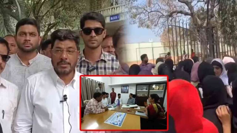 WATCH | After AIMIM MLA Intervention, The KVR College Management Allowed Girl Students To Offer Namaz