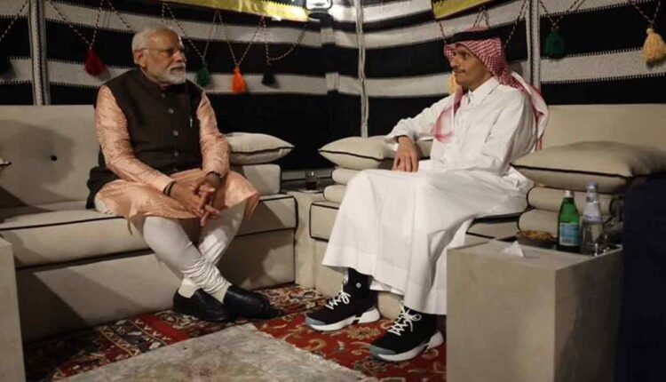 PM Modi In Doha For Talks With Qatar Emir Sheikh