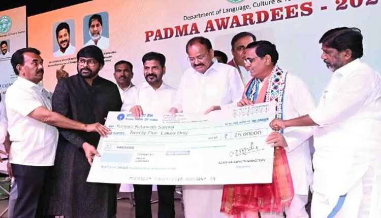 TS Government Padma awardees from Telugu states