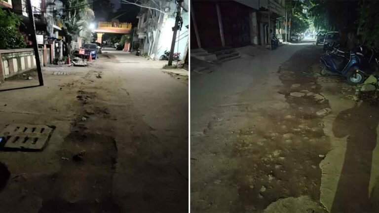Sanath Nagar Residents Tag GHMC On Social Media And Request Immediate Road Repairs