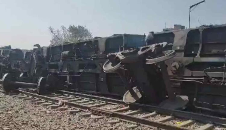 WATCH | Train Derails Near Residential Colony In Delhi, 10 Wagons Overturn