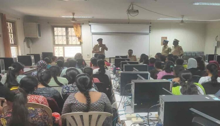 Sultan Bazar Police Conducted Awareness Programme On Cybercrime At TMV, Koti
