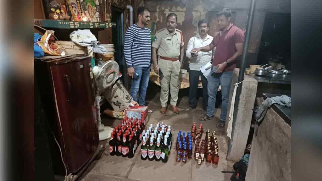 Cyberabad Sot Raids 8 Illegal Liquor Shops, Seizes Rs. 7.47 Lakh Worth Liquor