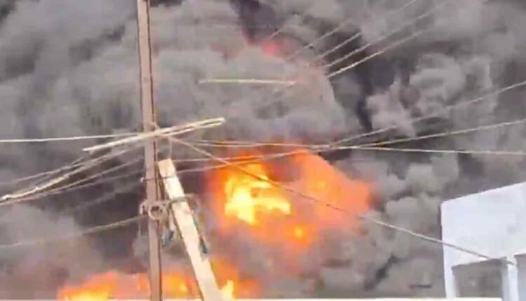 Fire Breaks Out At Oil Refining Facility In Vijayawada  