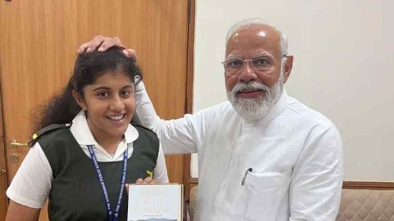 Hyderabad Student Impresses PM Modi With Library Project 