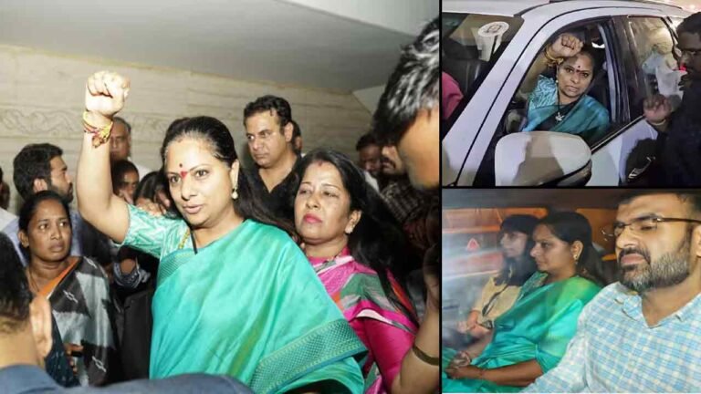 ED Produced Kavitha In Court In Delhi Liquor Scam Case