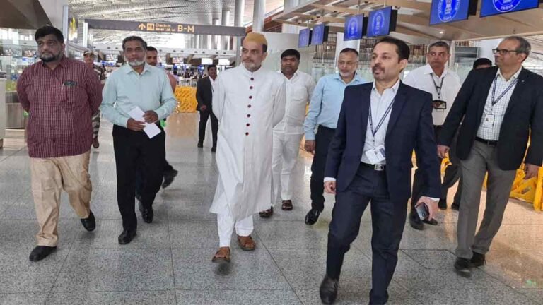 Telangana State Haj Committee Officials Visit RGI Airport, Shamshabad