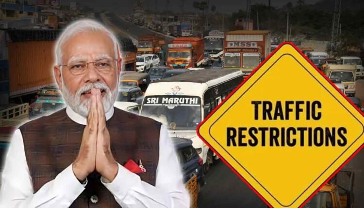 Hyderabad: Traffic Diversions Given PM’s Two-Day Visit