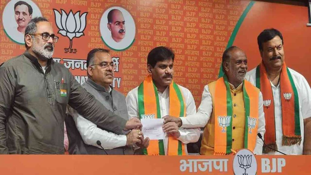 Another Jolt To KCR: BRS MP B.B Patil Joins BJP