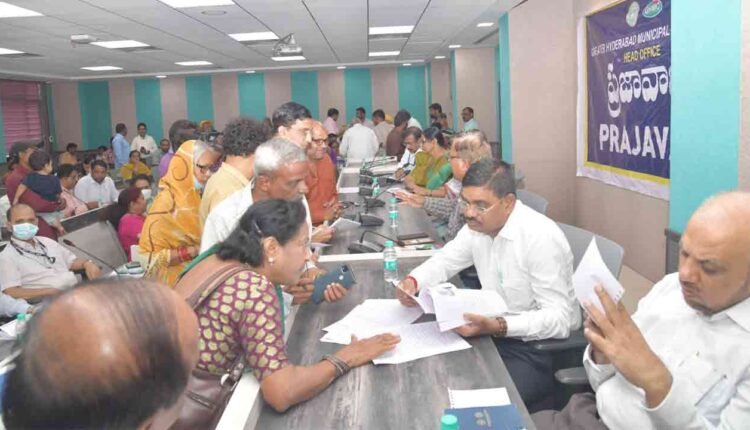 334 Pleas Received Across GHMC In Prajavani