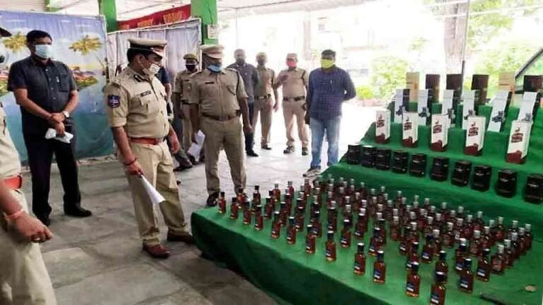 Illegally Stored Liquor Worth Rs. 7 Lakhs Seized In Sultanabad