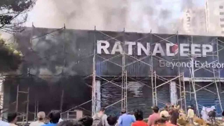 Fire Broke Out In A Supermarket At Bandlaguda