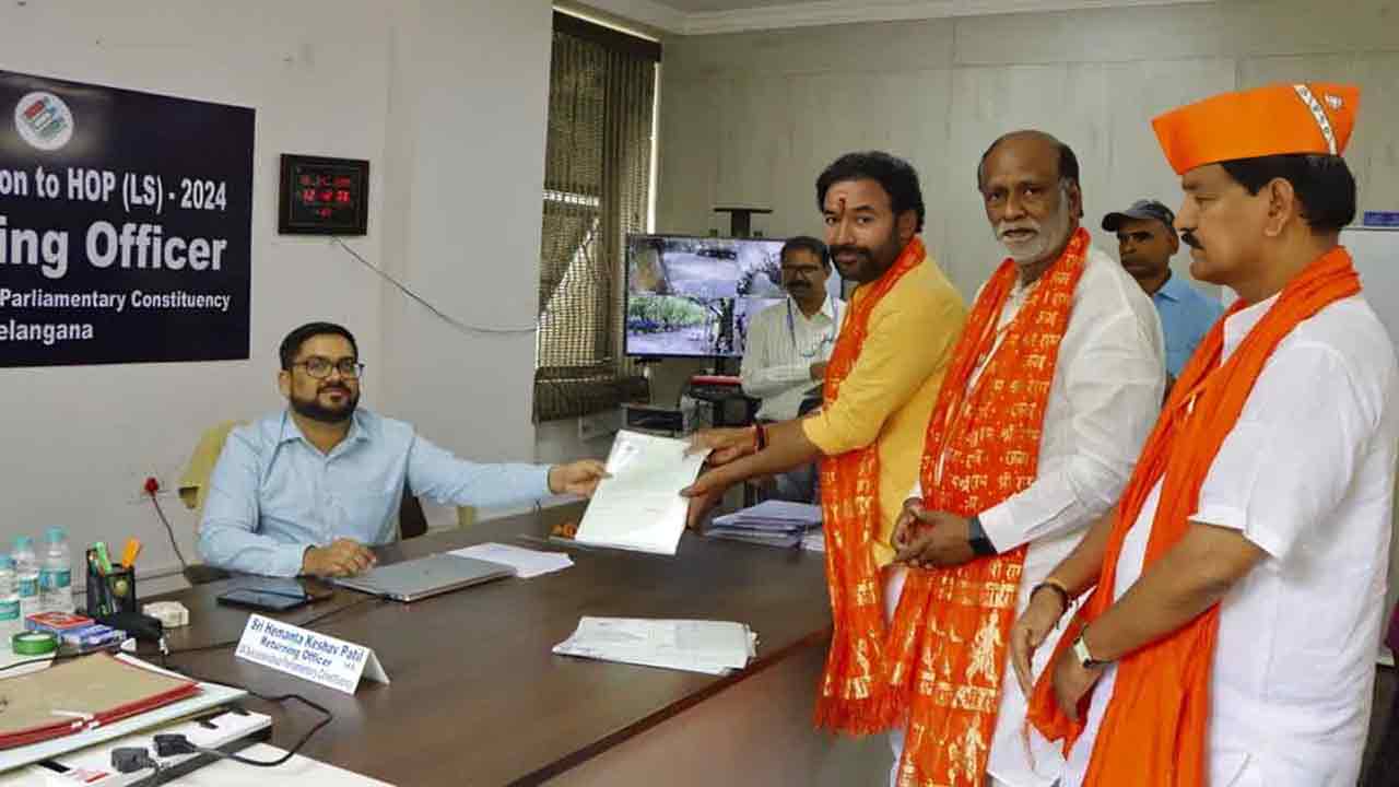 Kishan Reddy, Arvind Dharmapuri File Nomination From Secunderabad, Nizamabad Respectively  