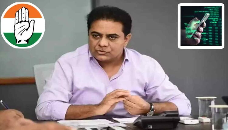 KTR Threatened to Take Legal Action Against Congress Leaders Who Are Accusing Him in Phone Tapping Case