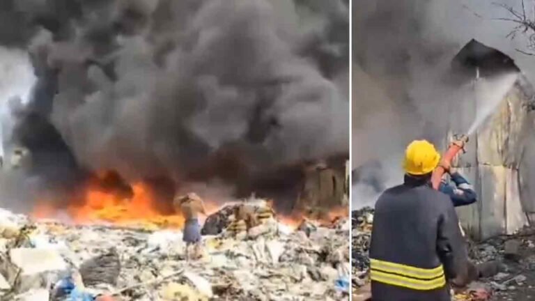 WATCH | Massive Fire In Plastic Warehouse In Kothapet