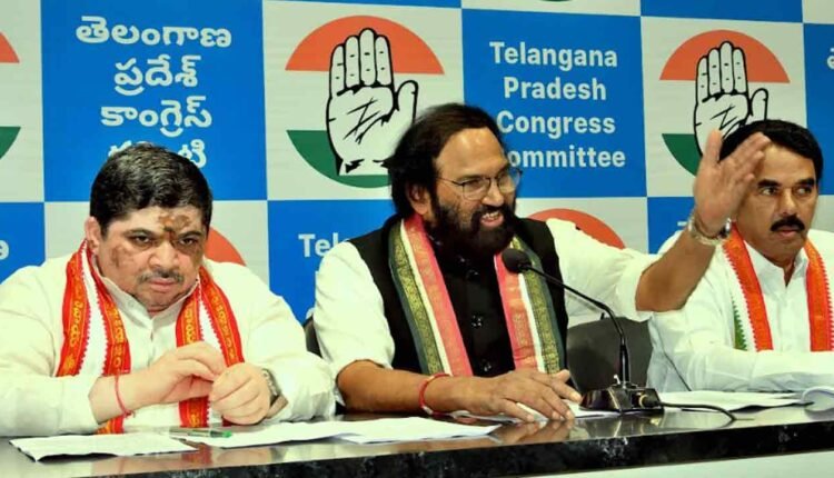 KCR Trying To Blame Congress For His Own Mistakes: Uttam