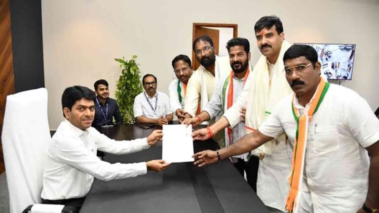 Vamshi Chand Reddy Filed Nomination From Mahabubnagar
