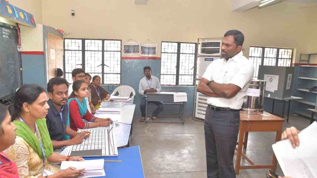 Hyderabad: District Election Officer visited Postal Ballot Voter Facilitation Center