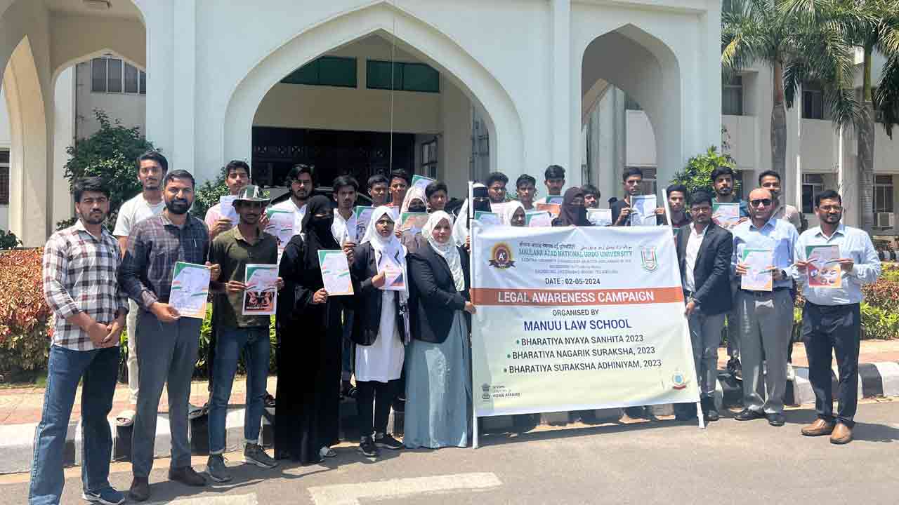 MANUU Law School conducts Legal Awareness Campaign