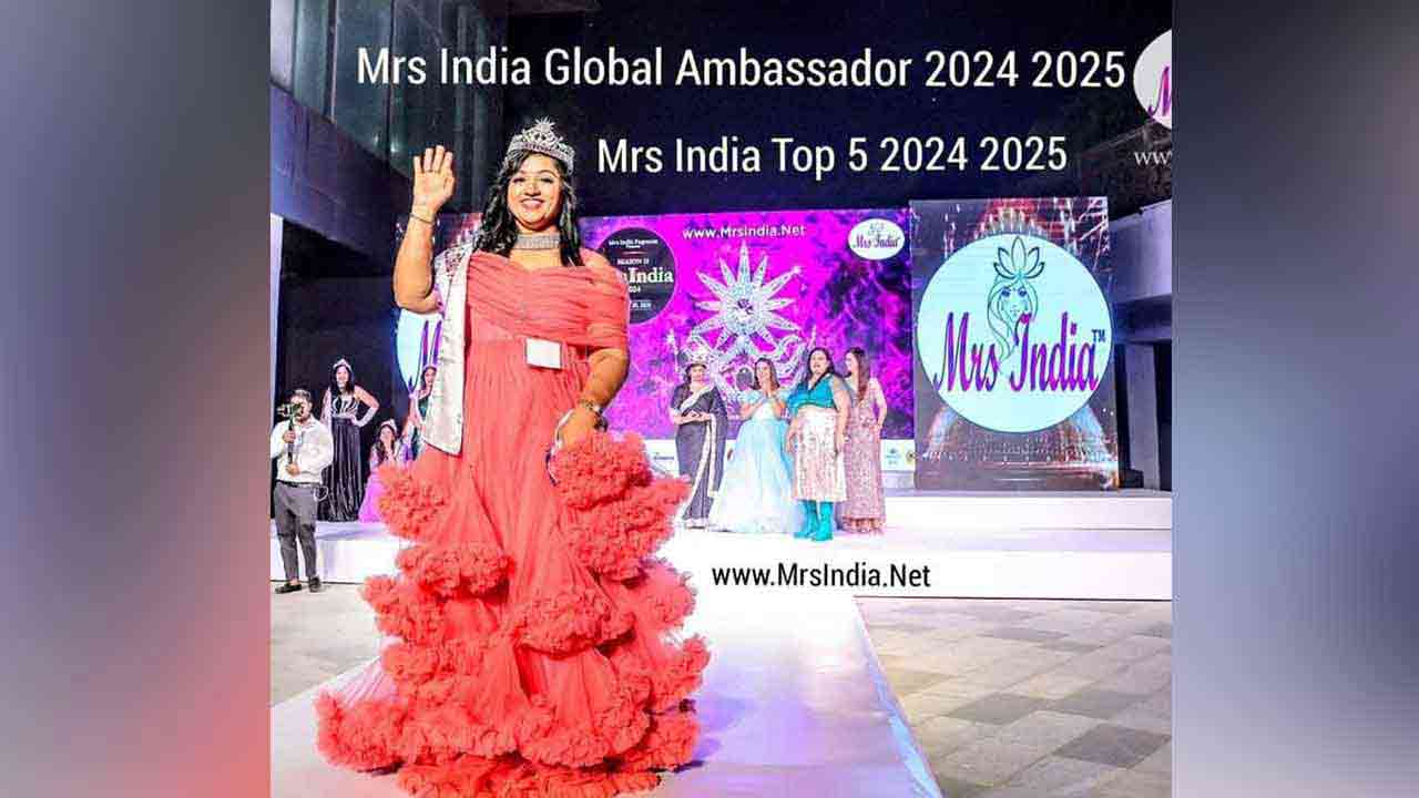 Hyderabad Doctor Sravanthi Gadhiraju Crowned As Mrs India Global Ambassador