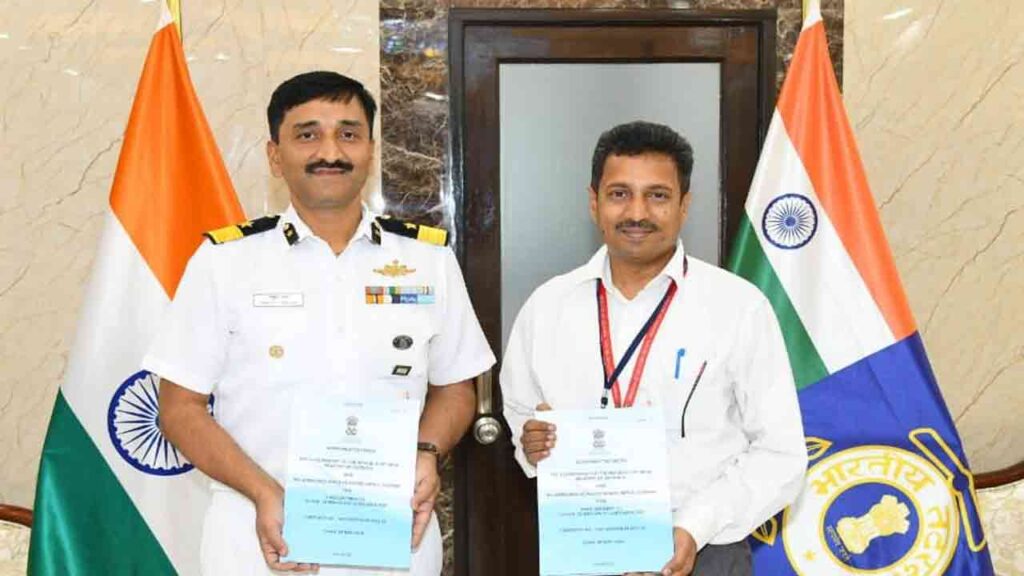 Ordnance Factory Medak signed a contract with the Indian Coast Guard for Close Range Naval-91 Guns