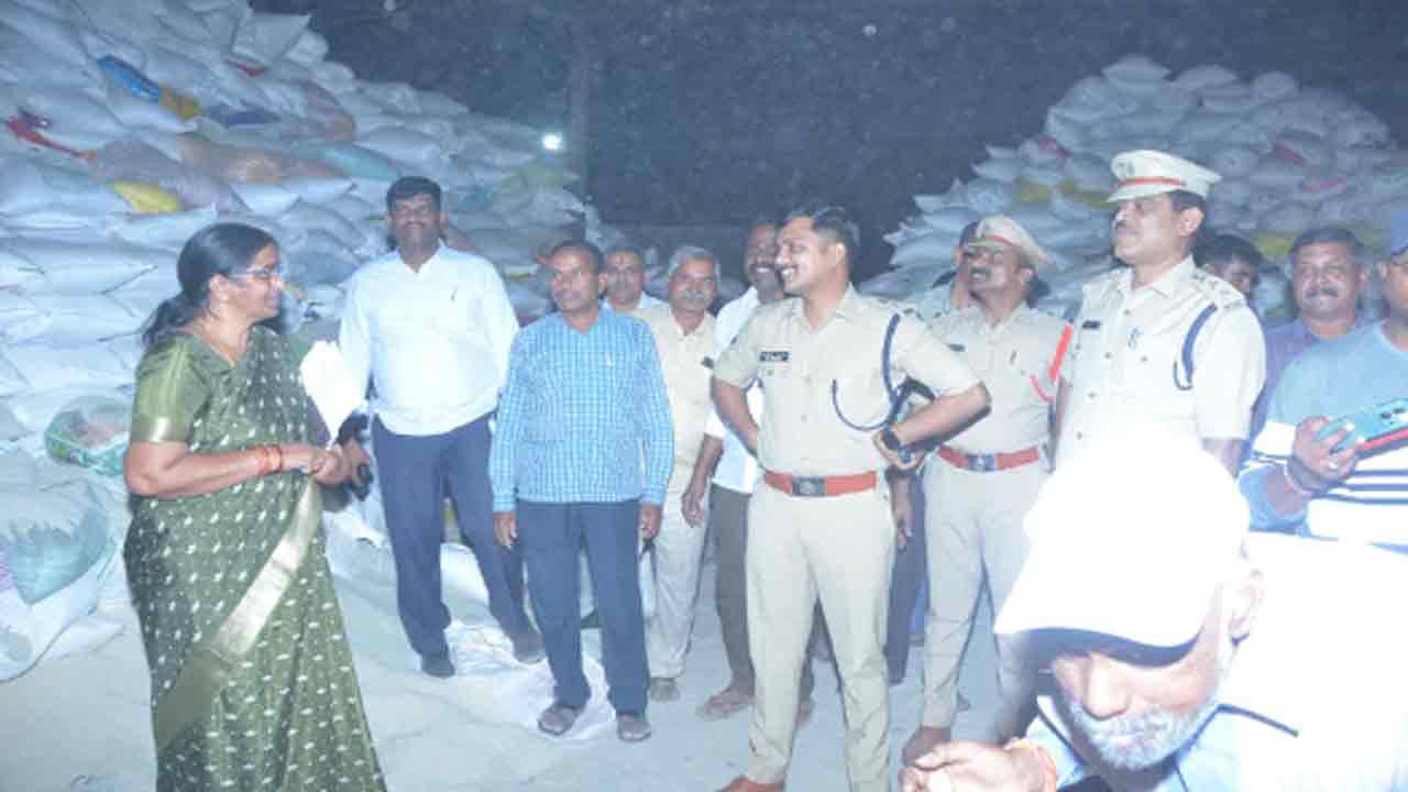 Huge Quantity Of Ration Rice In Sangareddy Seized 