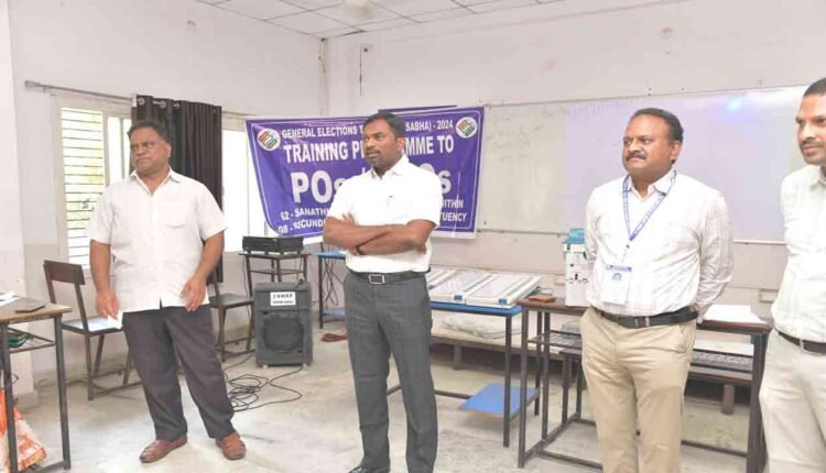 Hyderabad: District Election Officer visited Postal Ballot Voter Facilitation Center