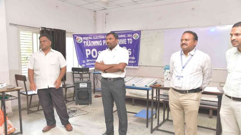 Hyderabad: District Election Officer visited Postal Ballot Voter Facilitation Center
