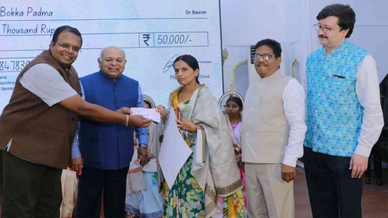 Freemasons of Telangana’s gesture to a family with 2 Muscular Dystrophy children in Hyderabad