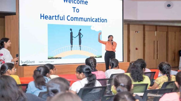 Over 500 Students From Across India Arrive At World’s Largest Meditation Hall For Inaugural Day Of Global Teens Meet