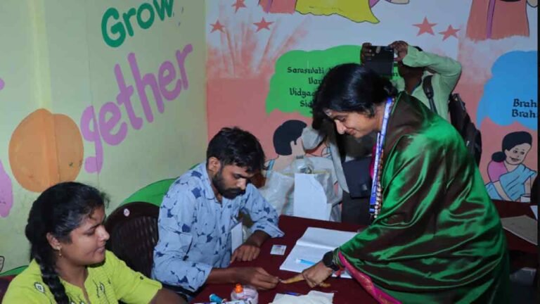 BJP Hyderabad MP Candidate K. Madhavi Latha Casts Her Vote