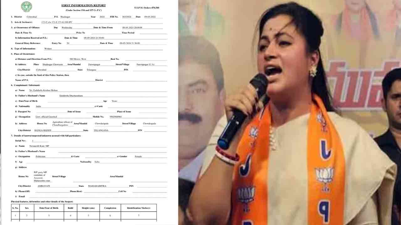 BJP MP Navneet Rana Booked For Controversial Comments