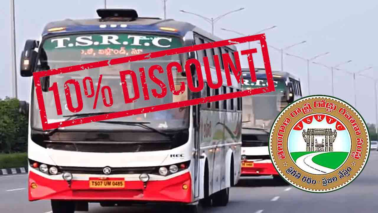 10% Discount On Hyderabad To Vijayawada Bus Route