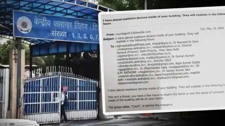 Bomb Threat To Tihar Jail
