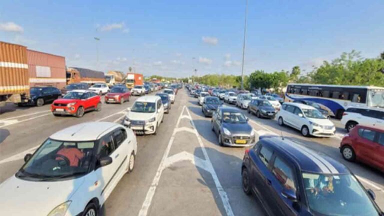 Hyderabad-Vijayawada Highway Witness Huge Traffic As People Flock To Home Town For Voting 