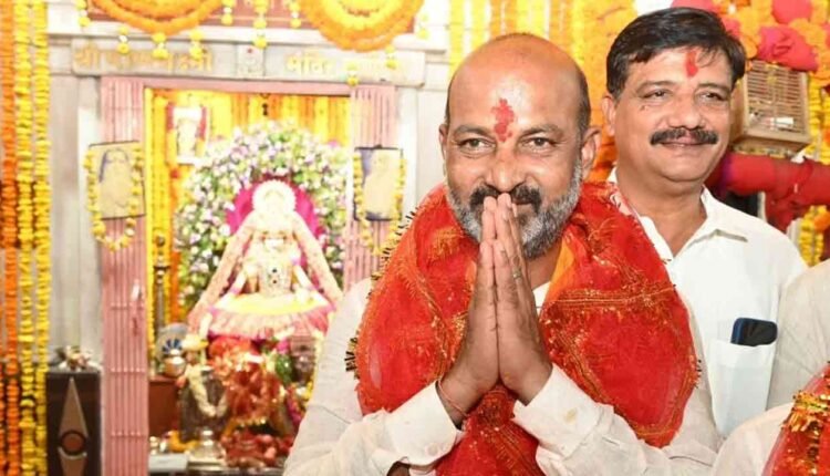 Bandi Vows To Transfer Bhagyalaxmi Temple Into 'Golden Temple' 