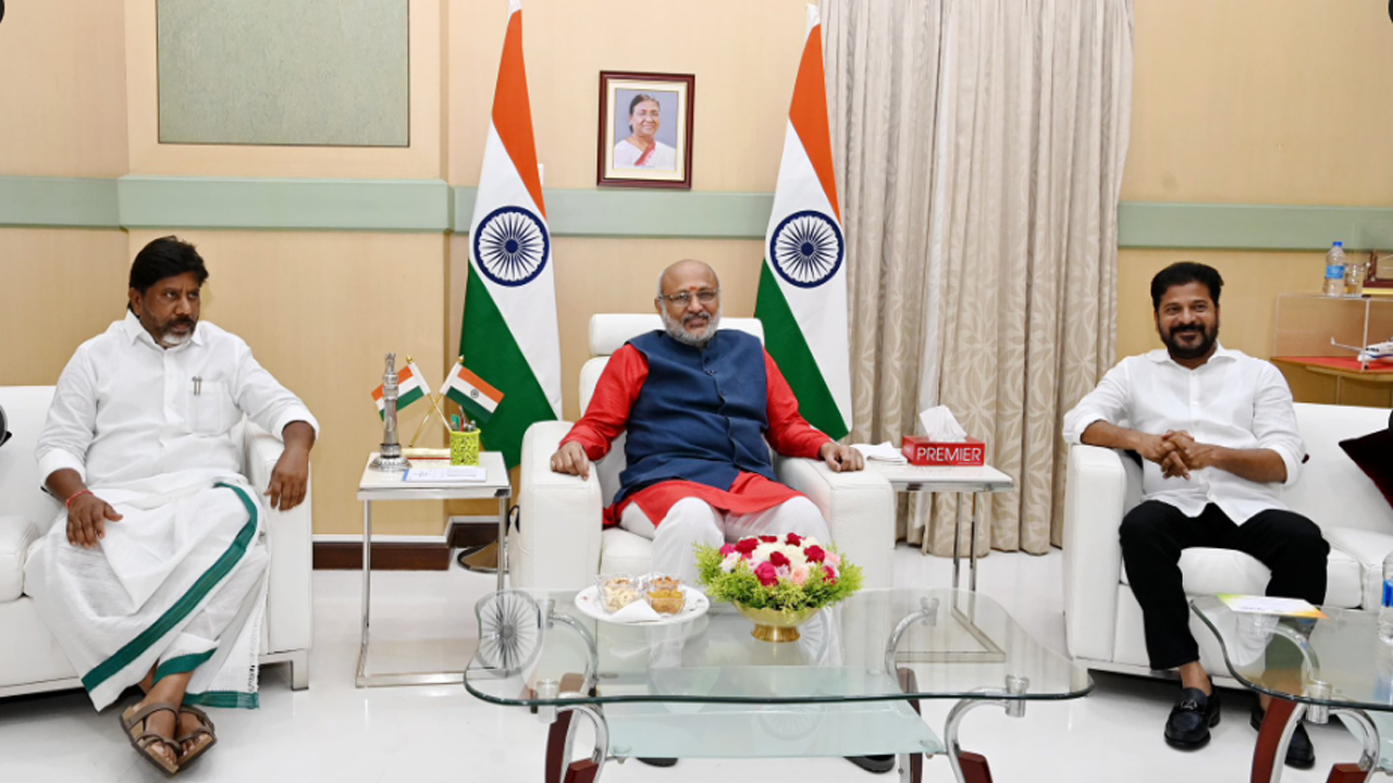 CM And DY CM Invited Governor To Attend Telangana Formation Day Celebration