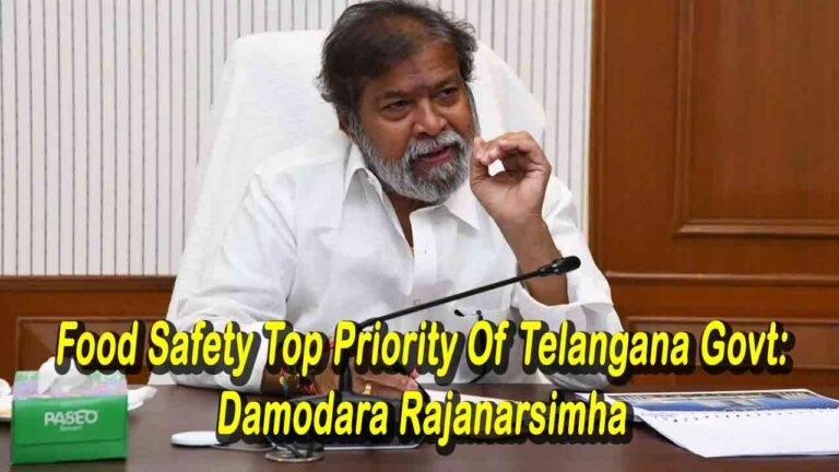 Food Safety Top Priority Of Telangana Govt: Health Minister 