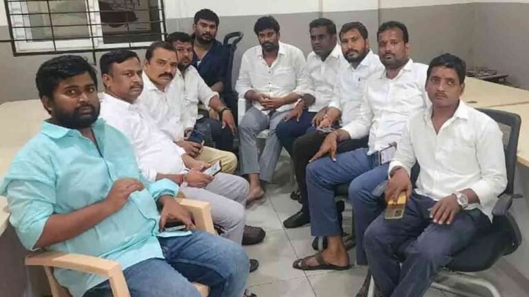BRS Leaders Create High Drama At Pocharam Srinivas Reddy House After He Joined Congress
