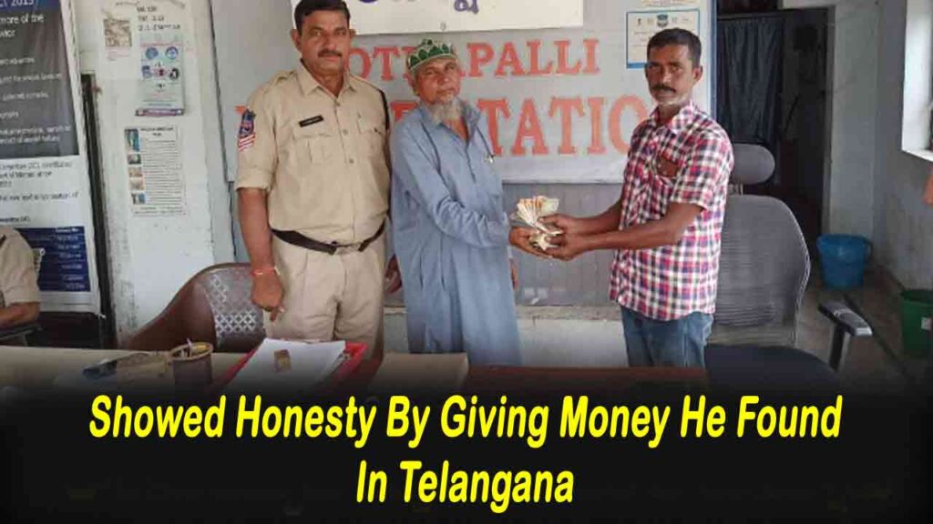 One In A Million: Showed Honesty By Giving Money He Found In Telangana
