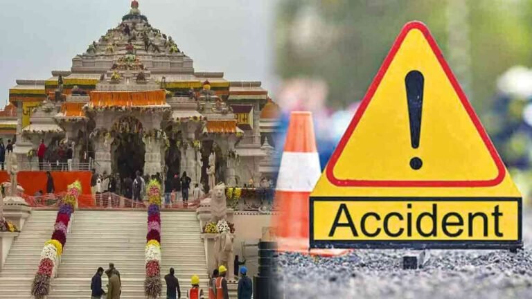 Ayodhya Mandir Pilgrims Bus Overturned, Injured