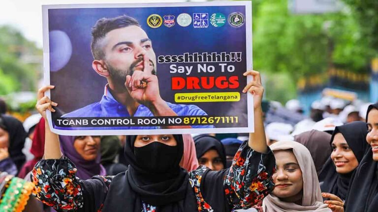 Anti-Drug Abuse Rally In Hyderabad