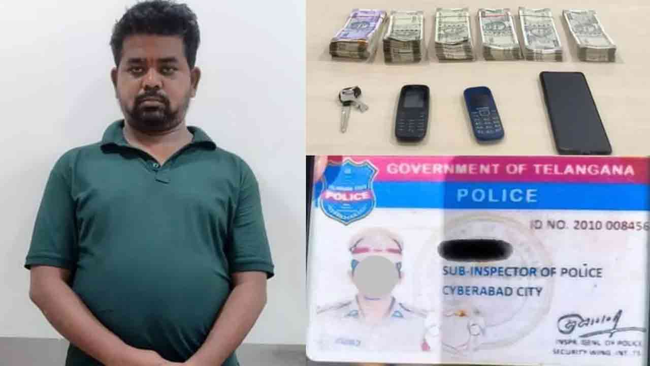 Fake Cop Arrested For Extortion In Hyderabad