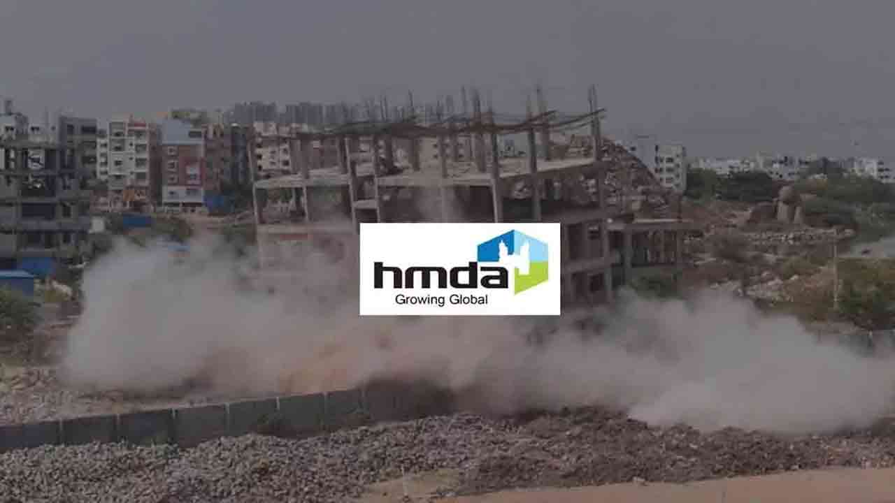 HMDA Whip On Illegal Constructions: Building Being Demolished