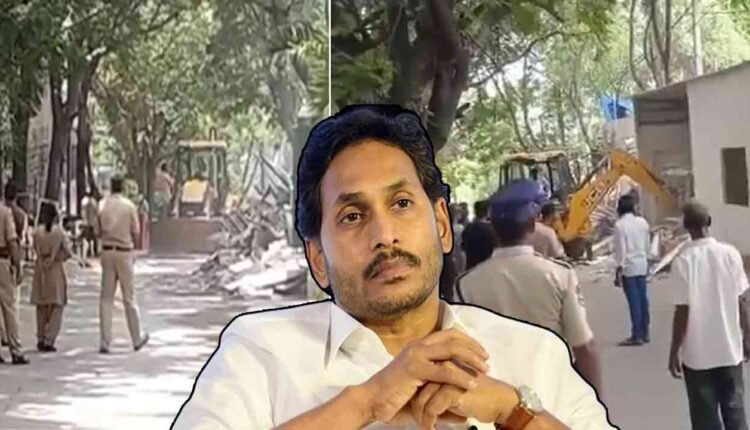 Illegal Structure At Jagan Lotus Pond Demolished By GHMC