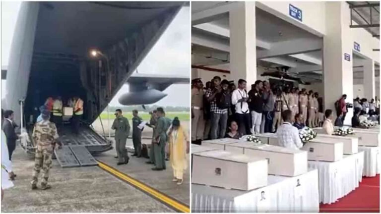 Kuwait Tragedy: IAF Plane With Bodies Of 45 Indians Lands In Kerala