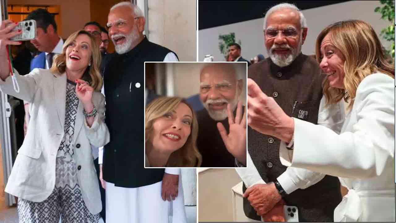 WATCH | PM Modi And Italian PM Giorgia Meloni Take Selfie At G7