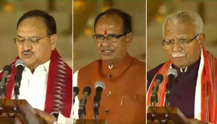 New Faces In Modi 3.0 Govt: JP Nadda, Two Former CMs Take Oath