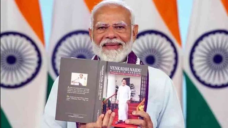 Modi Launched A Book On The Life Of Venkaiah Naidu: From A Small Activist To The Vice President