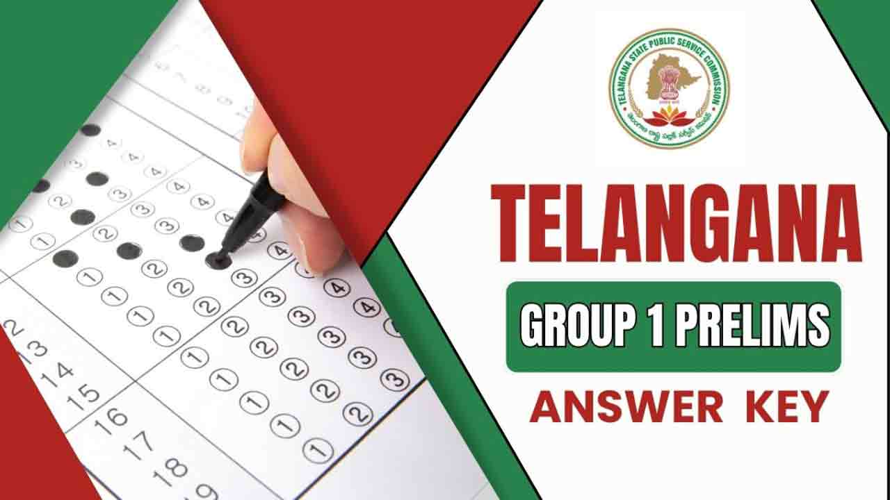 TGPSC Released Group-1 Prelims Answer Key